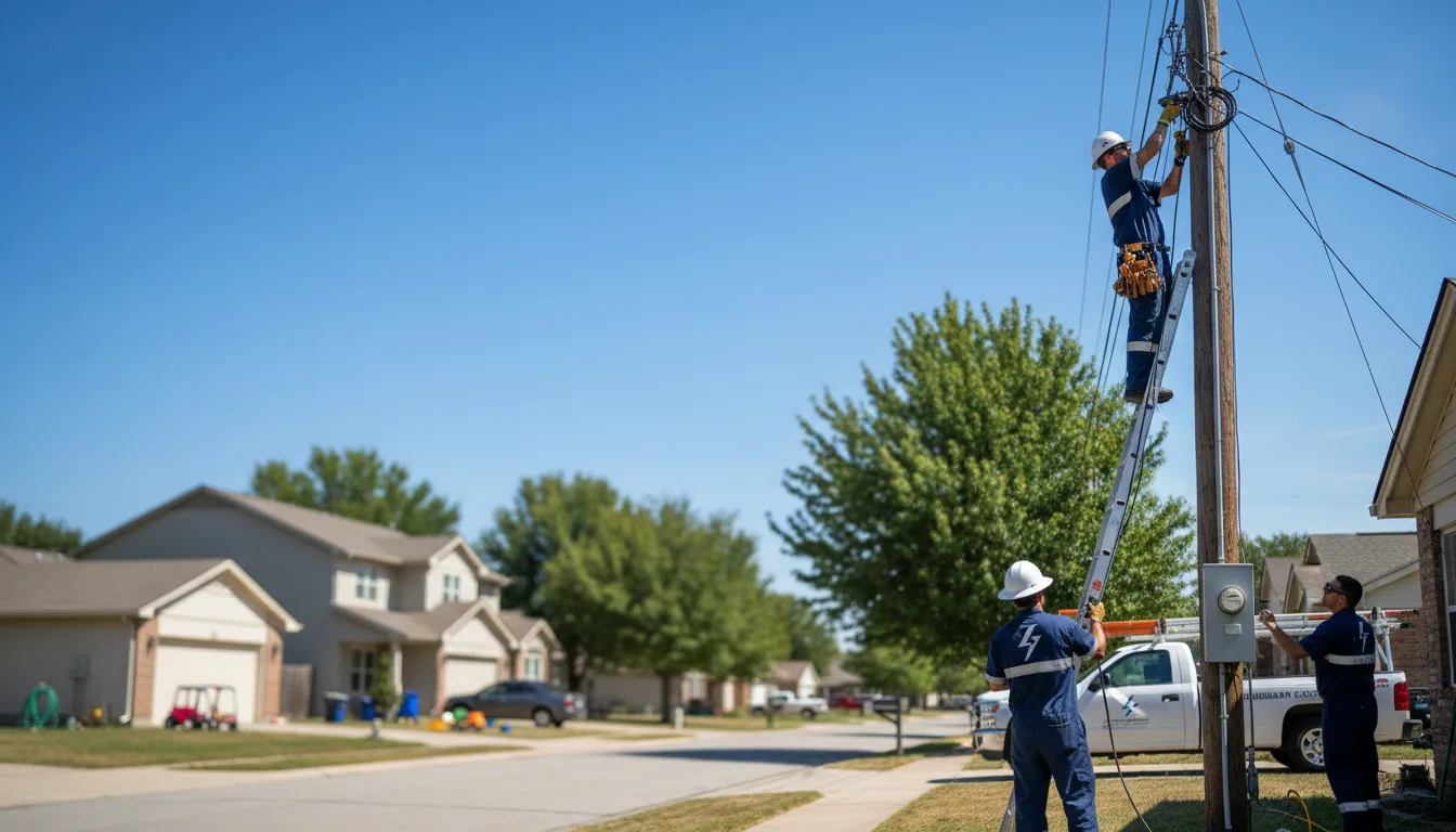 Residential electrician providing installation services in Eaton, OH
